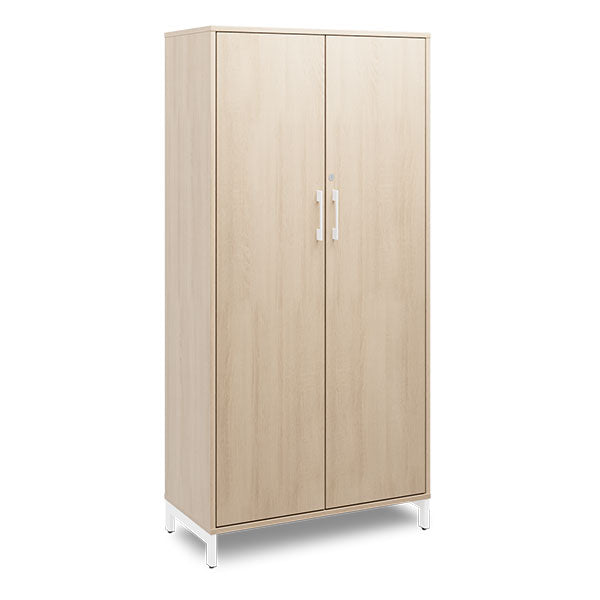 Kontorskab DNA, 800x1660 mm, Eg/Hvid, skydedør 4A4