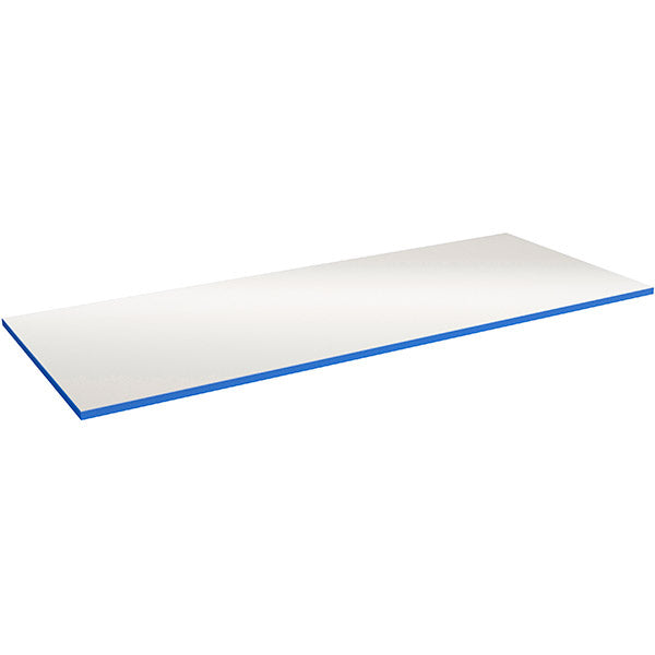 Bordplade 24 mm 2500 x 620 mm Grå HPL Blå ABS kant