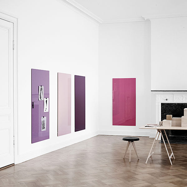 Glastavle Mood Wall, 1000x1000 mm, Ren hvid