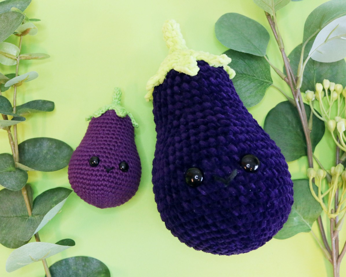 Den Glade Aubergine Albert, Digital hækleopskrift