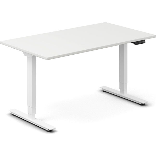 Hæve-sænkebord DNA, Hvid 1400x800mm 2-ben/Hvid