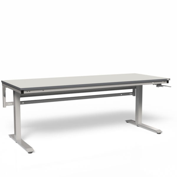 Ergonomi arbejdsbord 2000x620mm m/HPL bordplade
