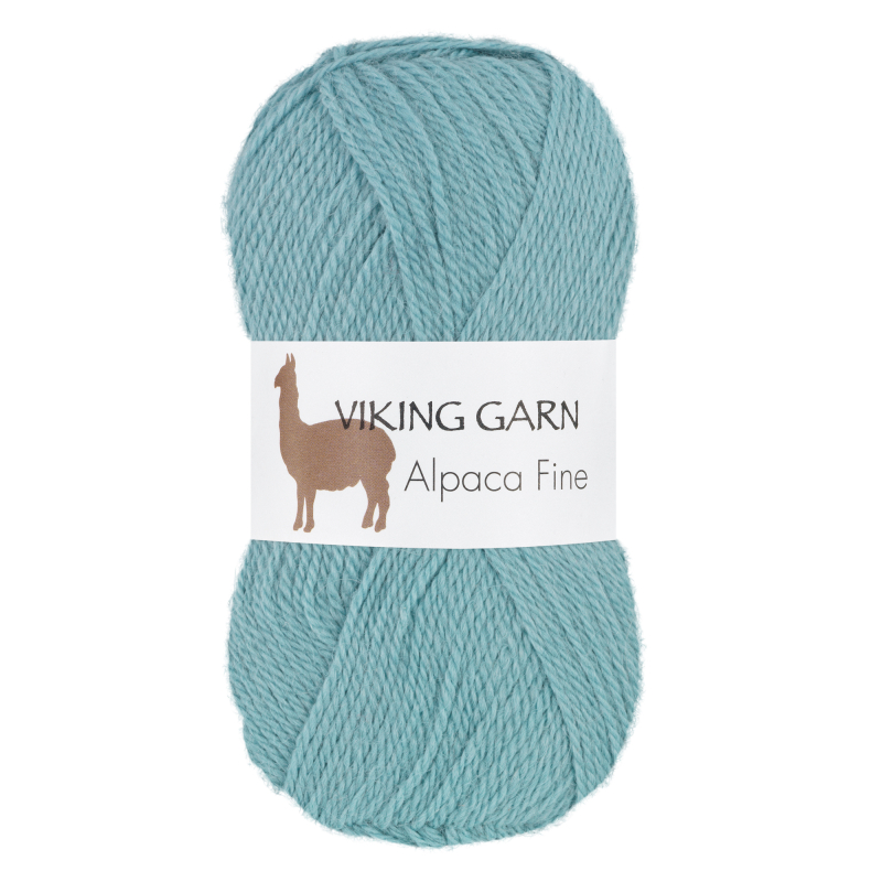 Viking Alpaca Fine 668 Lys petrol, Alpaca / Merino uld, fra Viking