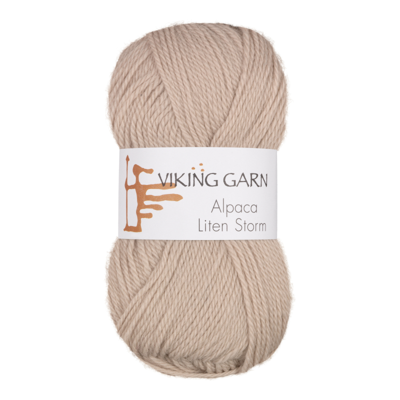 Viking Alpaca Liten Storm 706 Sand, Alpaca / Merino uld, fra Viking