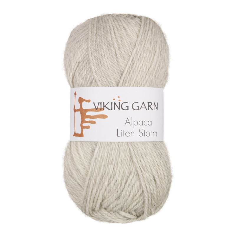 Viking Alpaca Liten Storm 712 perlegrå, Alpaca / Merino uld, fra Viking