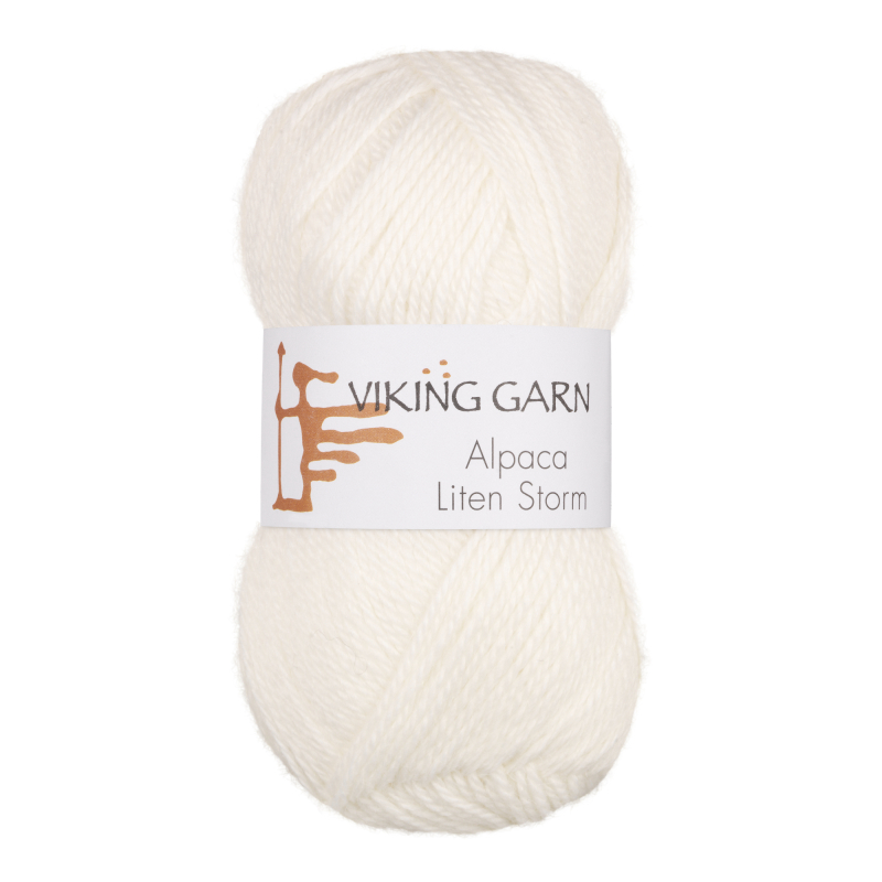 Viking Alpaca Liten Storm 700 Hvid, Alpaca / Merino uld, fra Viking
