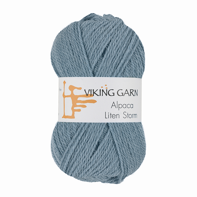 Viking Alpaca Liten Storm 722 Blå, Alpaca / Merino uld, fra Viking