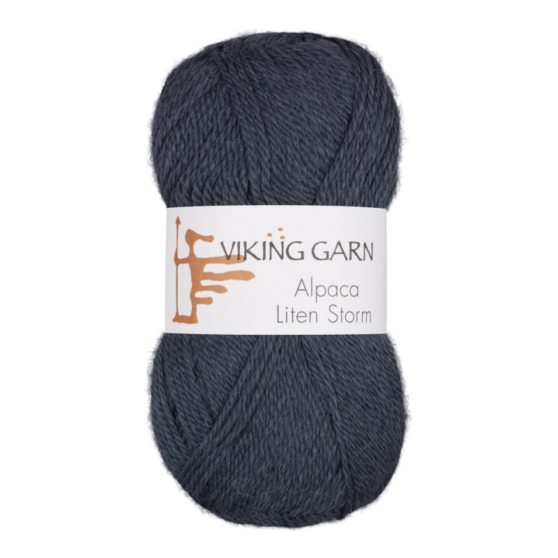 Viking Alpaca Liten Storm 727 Jeansblå, Alpaca / Merino uld, fra Viking