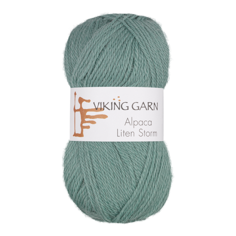 Viking Alpaca Liten Storm 738 Petrol, Alpaca / Merino uld, fra Viking