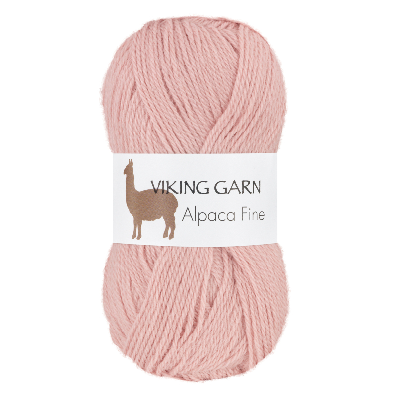 Viking Alpaca Fine 652 Pudderrosa, Alpaca / Merino uld, fra Viking