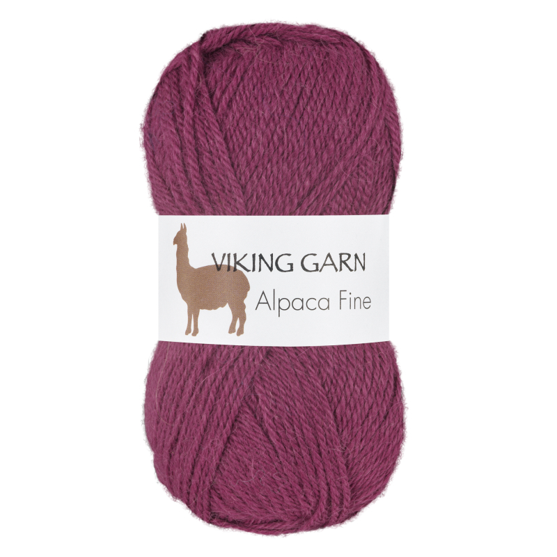 Viking Alpaca Fine 660 Mørk rosa, Alpaca / Merino uld, fra Viking