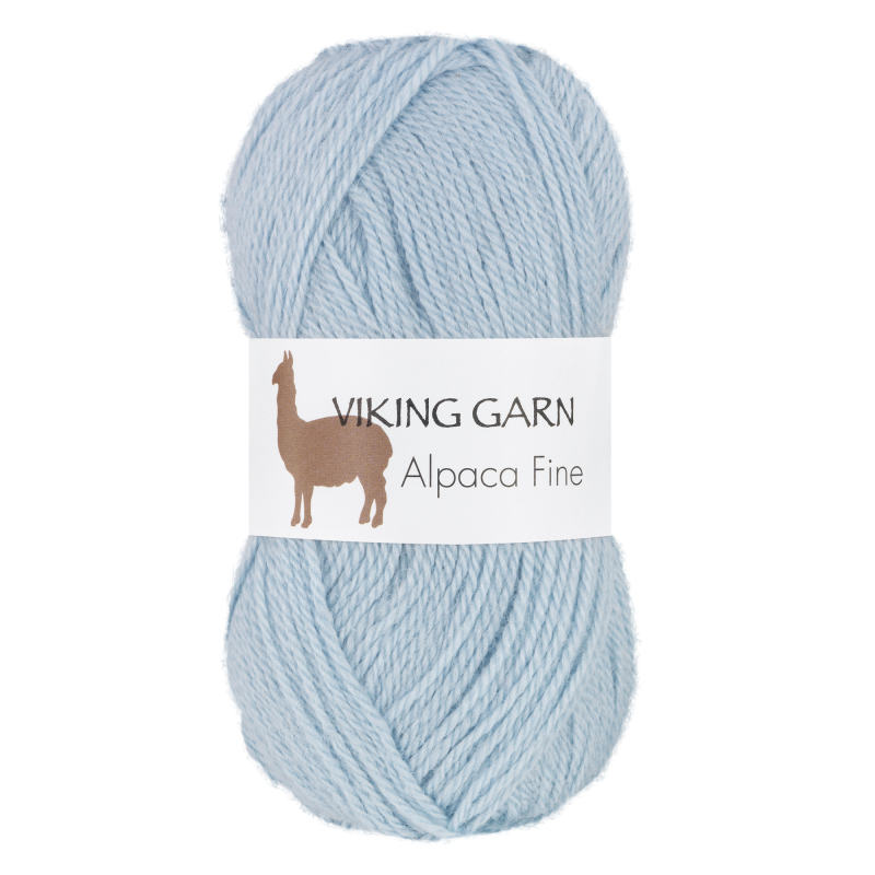 Viking Alpaca Fine 624 Lys blå, Alpaca / Merino uld, fra Viking
