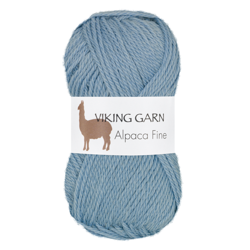 Viking Alpaca Fine 621 Blå, Alpaca / Merino uld, fra Viking