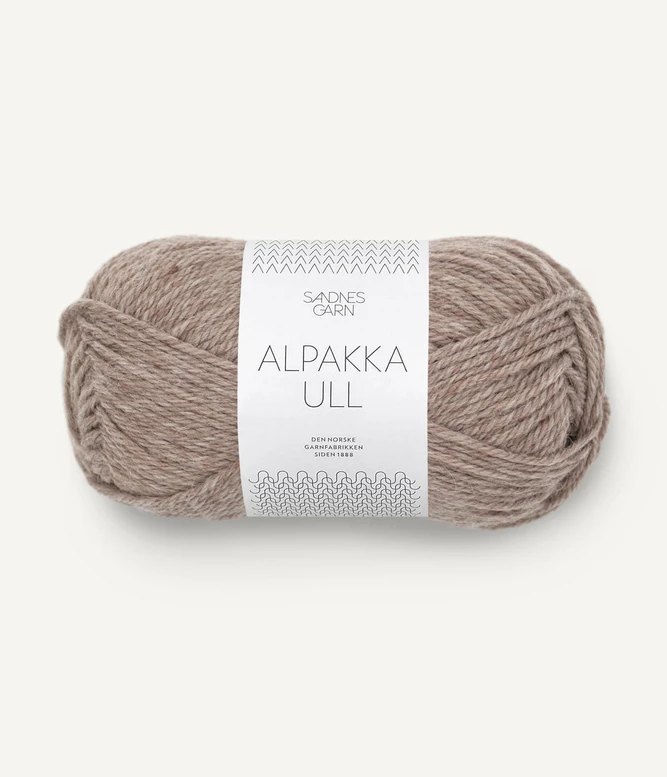 Alpakka ull Beigemelert 2650