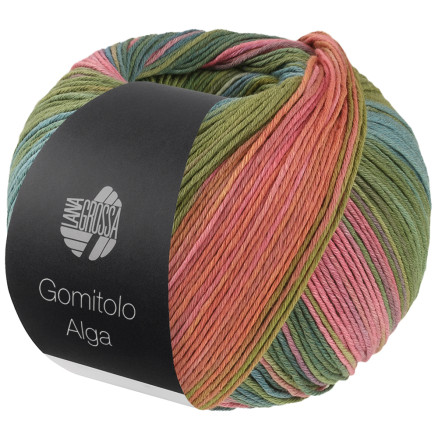 Lana Grossa Gomitolo Alga Garn 2025 Hvid/Blå/Grøn/Pink/Blomme/Turkis/Laks/Petrol