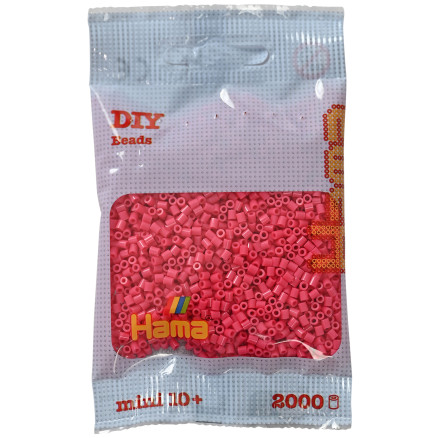 Hama Midi Perler 207-121 Pink - 1000stk