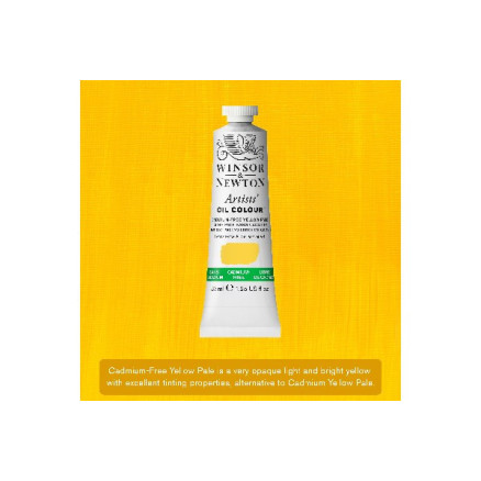 Artist's oil colour 37ml cadmium free yellow pale