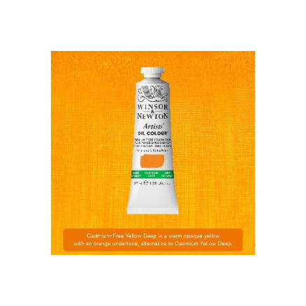 Artist's oil colour 37ml cadmium free yellow deep
