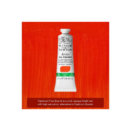 Artist's oil colour 37ml cadmium free scarlet 903