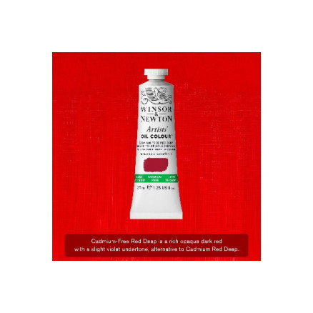 Artist's oil colour 37ml cadmium free red deep 895