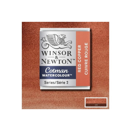 Cotman watercolour 1/2 pan Red Copper 471