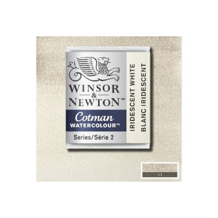 Cotman watercolour 1/2 pan Iridescent White 330