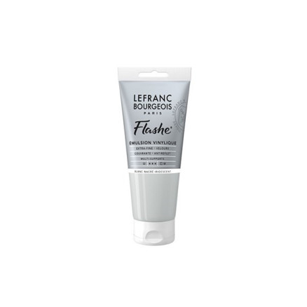 Flashe acrylic 80ml pearl white iridescent