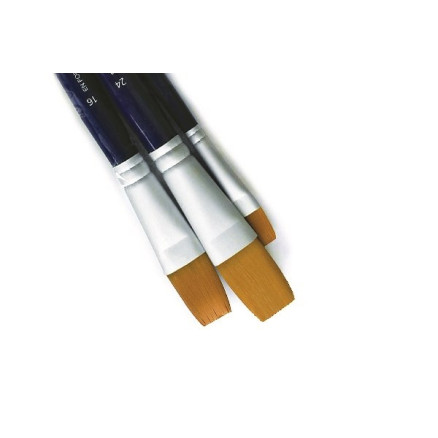Brush set synthetic flat no. 8/16/24 short handle