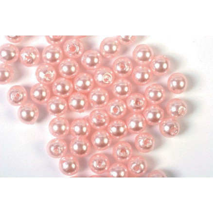 Voksperler 4mm 30g l.rød