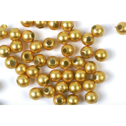 Voksperler 3mm 500g mat guld