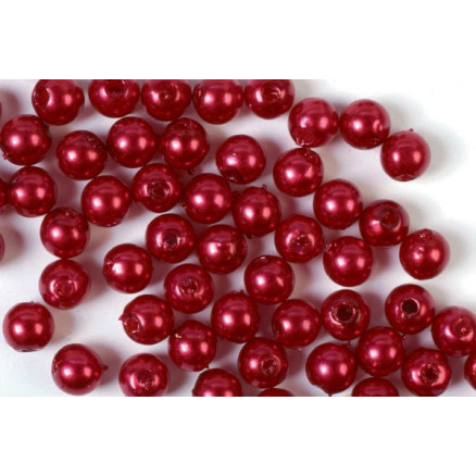 Voksperler 4mm 500g rød