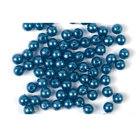 Voksperler 8mm 500g blå