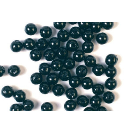 Voksperler 8mm 500g sort