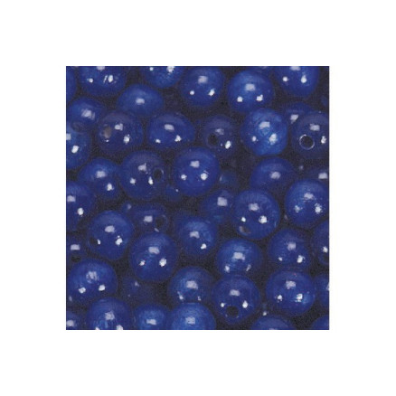 Træperler 8mm 1000 stk m.blå