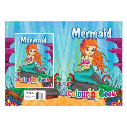 Malebog A4 Mermaid 16 sider