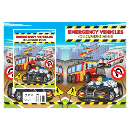 Malebog A4 Emergency Vehicles 16 sider