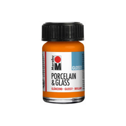 Porcelain & Glass glossy 15ml, orange (013)
