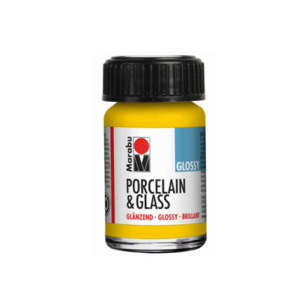 Porcelain & Glass glossy 15ml, sunshine yellow