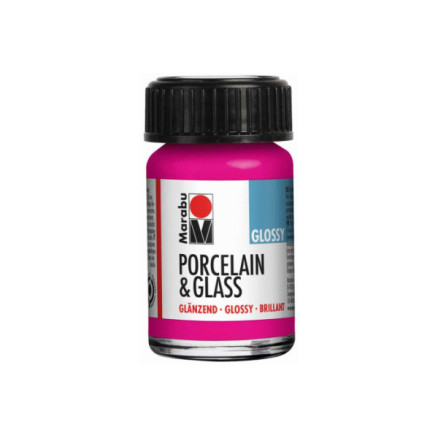 Porcelain & Glass glossy 15ml, raspberry (131)