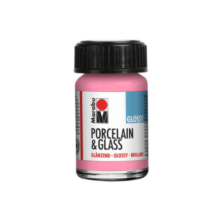 Porcelain & Glass glossy 15ml, rose pink (133)