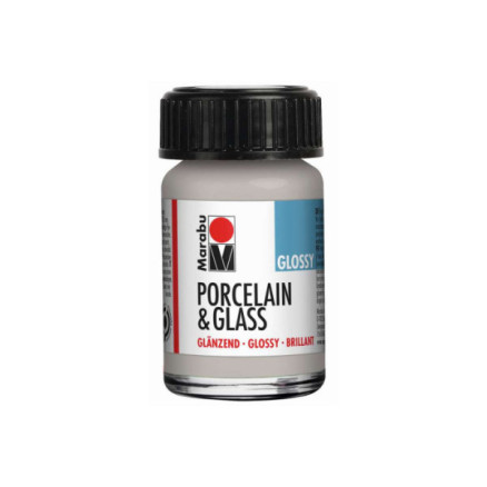 Porcelain & Glass glossy 15ml, metallic silver 782
