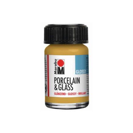 Porcelain & Glass glossy 15ml, metallic-gold (784)