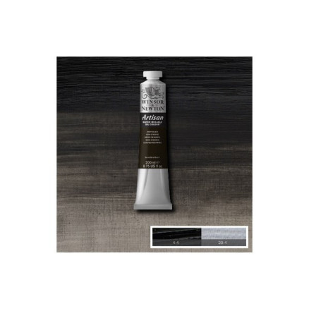 Artisan water mix oil 200ml ivory black 331