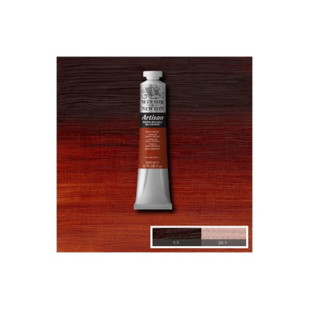 Artisan water mix oil 200ml burnt sienna 074