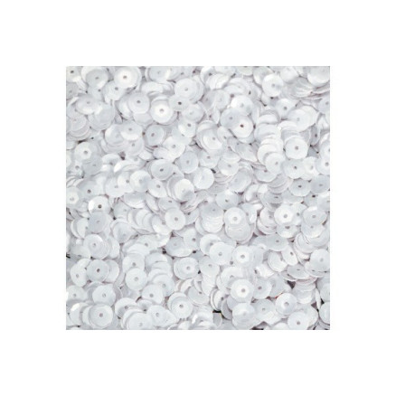 Paillet 5mm 10g nr.1 hvid