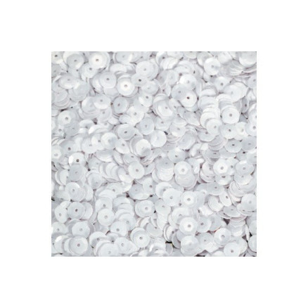 Paillet 8mm 10g nr.1 hvid