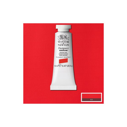 Designers Gouache 14ml Winsor Red 726