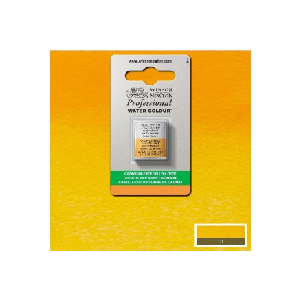 Watercolour proff. 1/2 pan cad-free, yellow deep