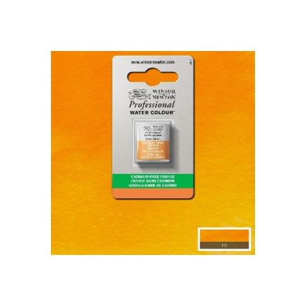 Watercolour proff. 1/2 pan cadminum-free, orange