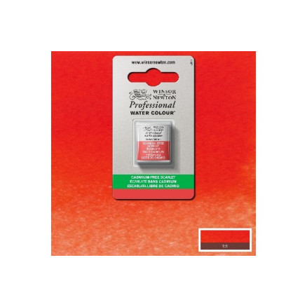 Watercolour proff. 1/2 pan cadminum-free, scarlet